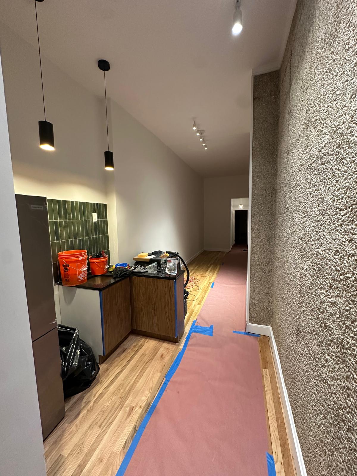Progress — Galley Kitchen & Hall